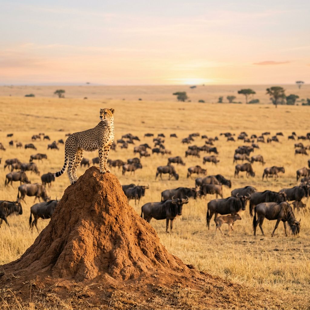 Where to see cheetahs in Ndutu calving season 2026 short grass plains Tanzania