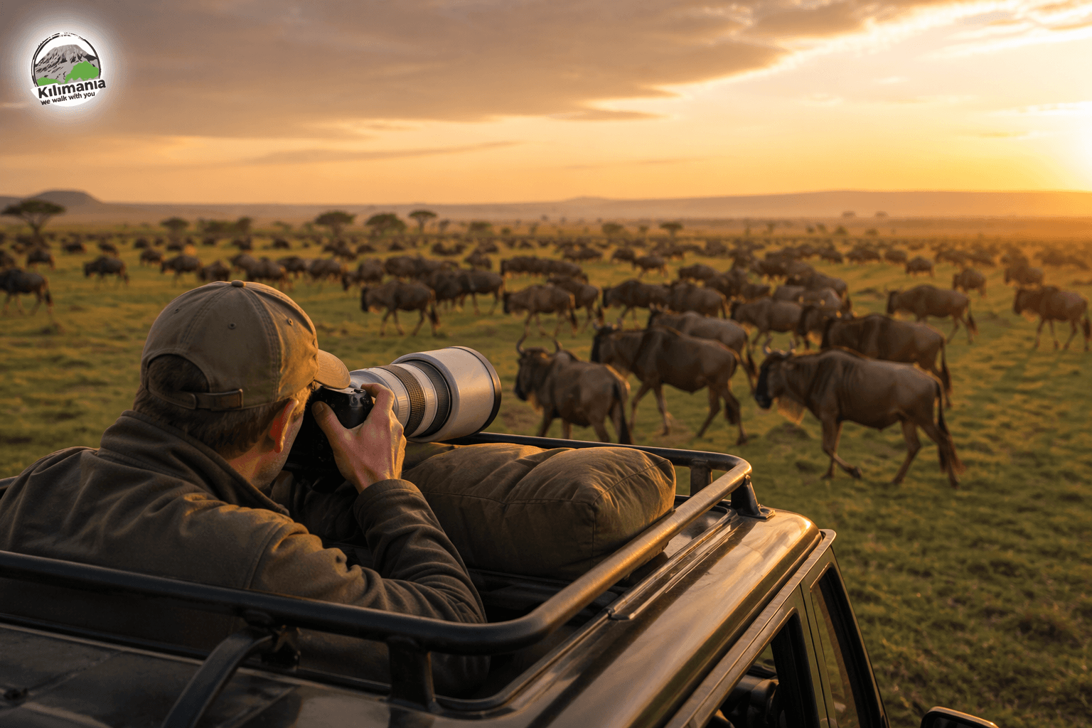 Ndutu wildlife photography safari Tanzania 2026 photographer beanbag telephoto lens