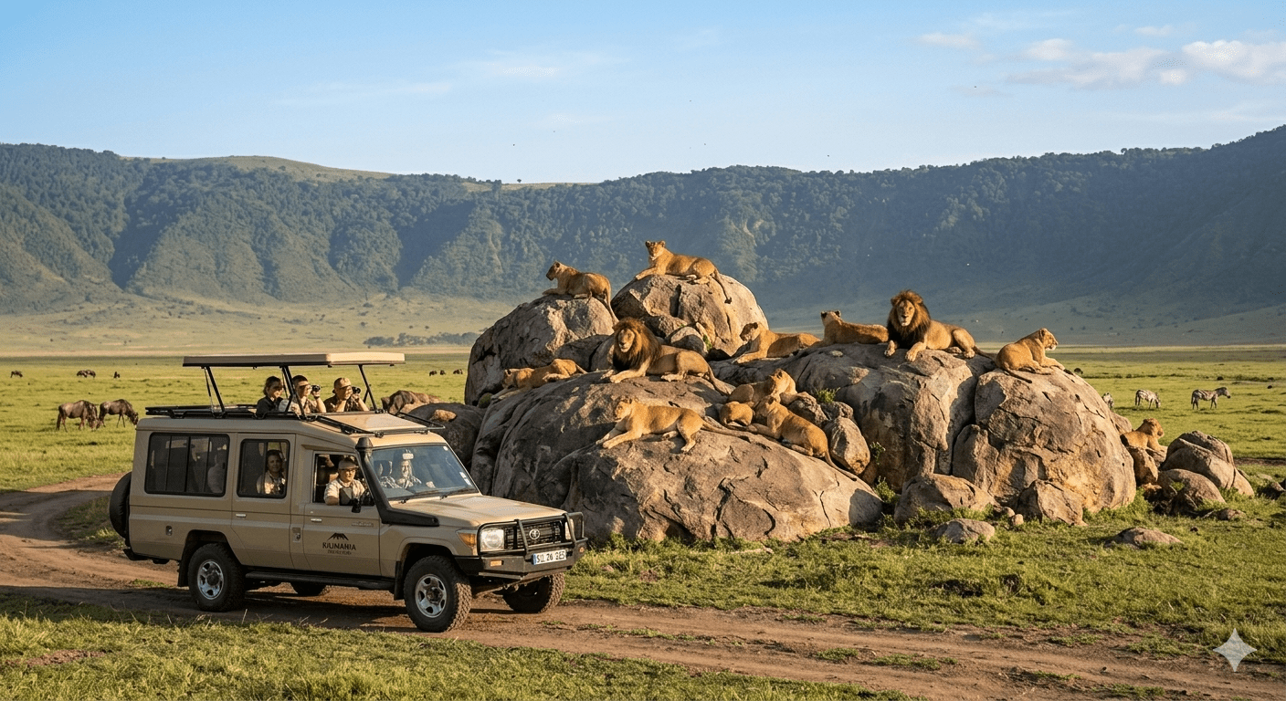 Tanzania big cats safari best time lions Ngorongoro Crater 2026