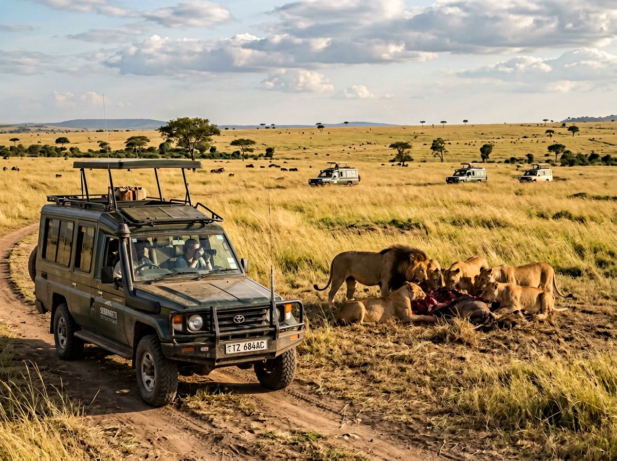 Tanzania safari photography Ndutu Serengeti telephoto lens private vehicle