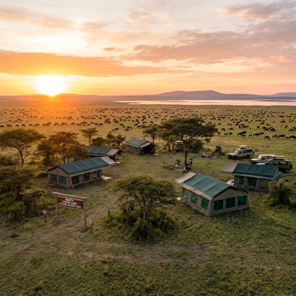 Ndutu safari camps 2026 mobile tented camp calving season southern Serengeti Tanzania