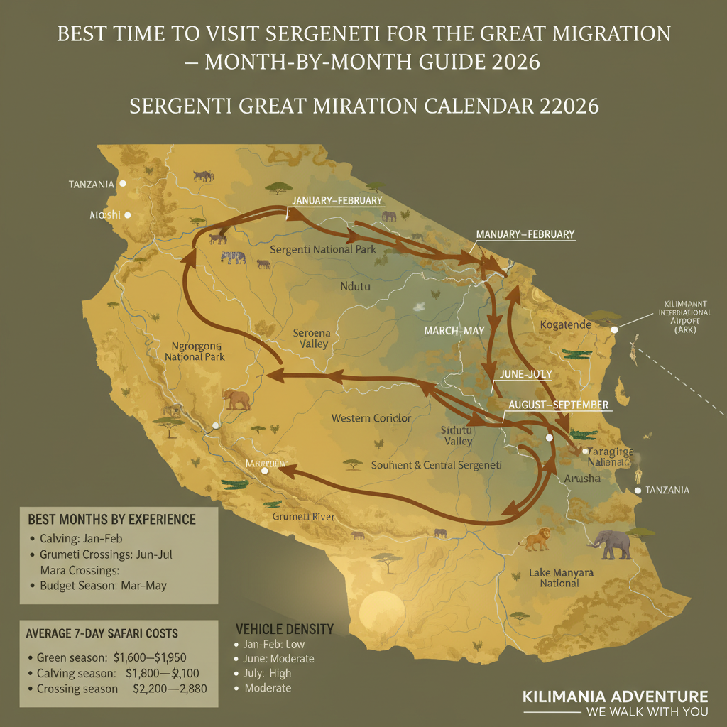 Best Time To Visit Serengeti For The Great Migration 2026 1 Best Time to Visit Serengeti for the Great Migration: Sighting Rates 2026