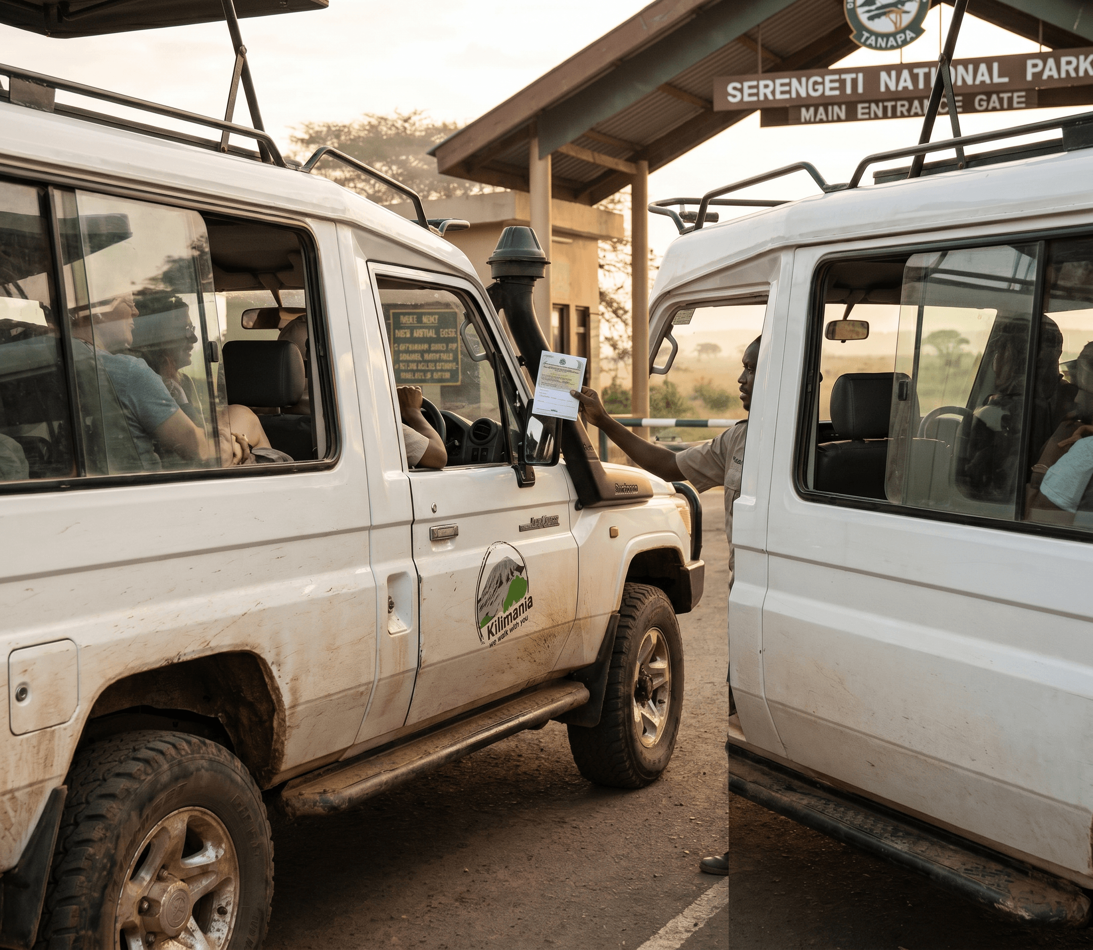 Tanzania safari TANAPA park fee gate receipt Serengeti verification Tanzania 