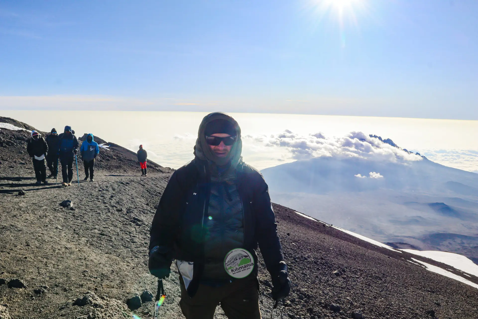 Summit push on the Northern Circuit Kilimanjaro — approaching Uhuru Peak at 5,895m