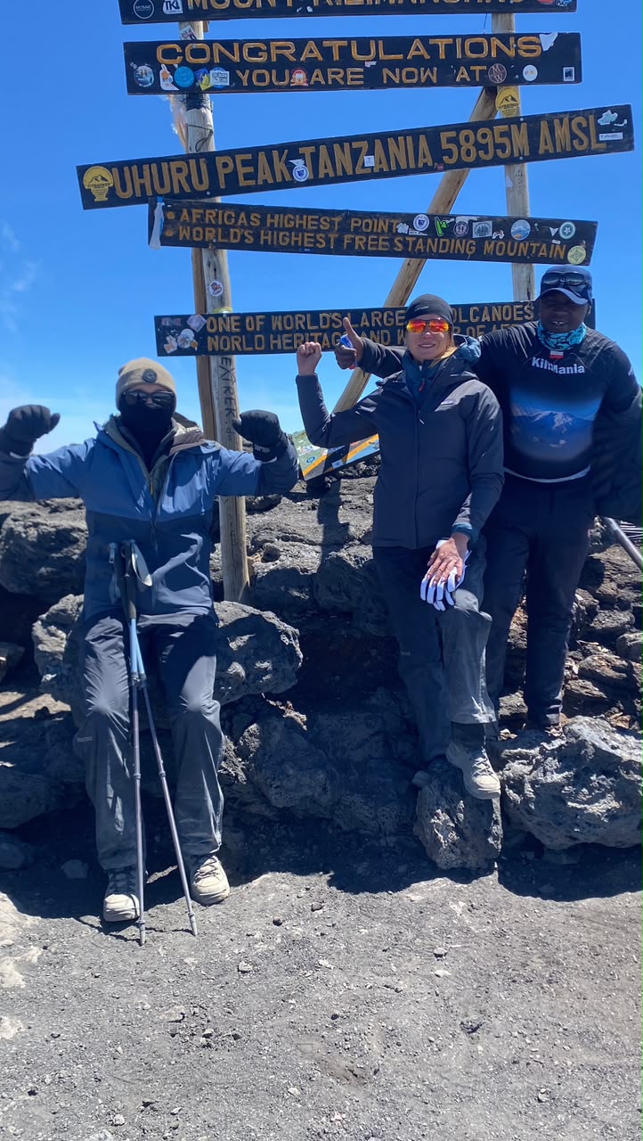 A family group on the Lemosho Route during a Kilimanjaro climb with Kilimania Adventure