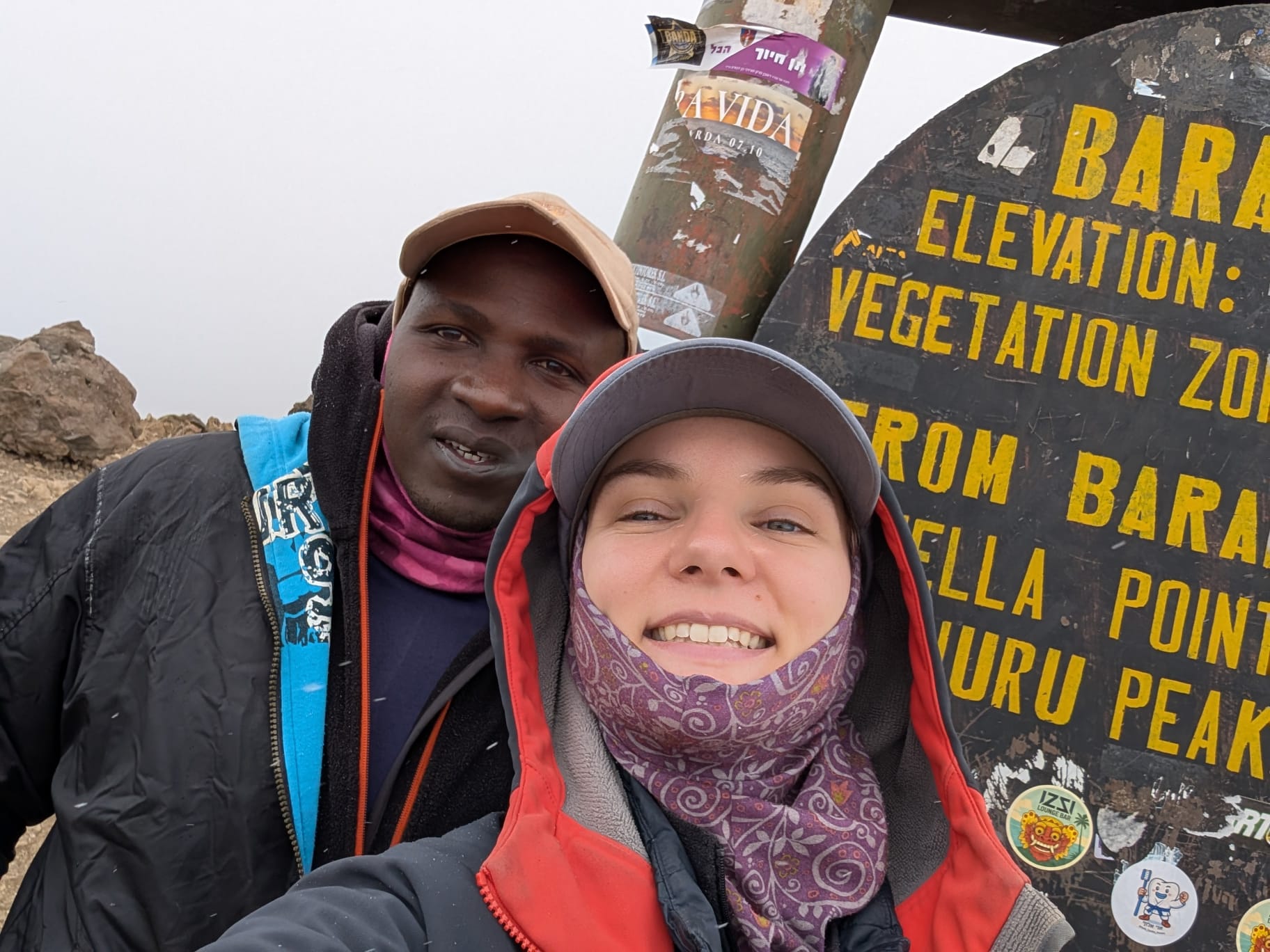 Barafu Camp final base before Kilimanjaro summit night with Sabinus Msimba