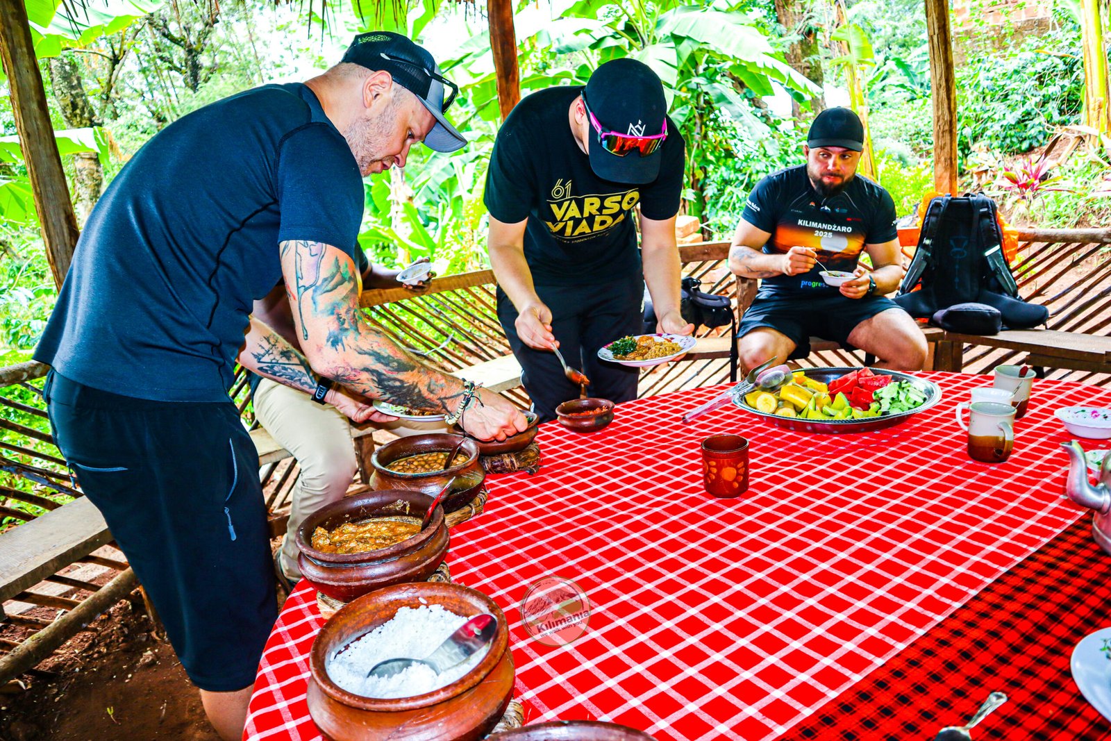 A local Chagga lunch served during a Kilimania Materuni day trip